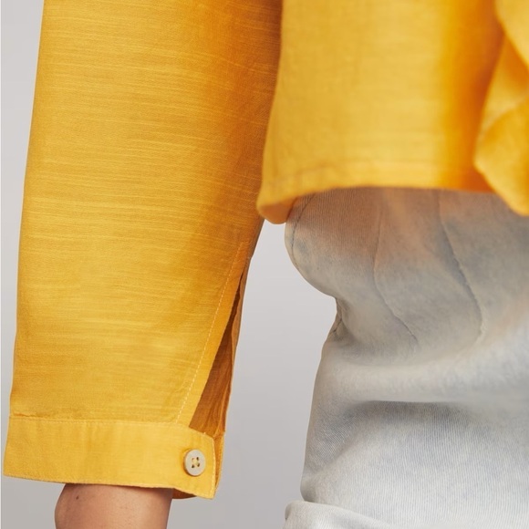 Faherty Cambria Blouse in Golden Glow - Picture 4 of 10